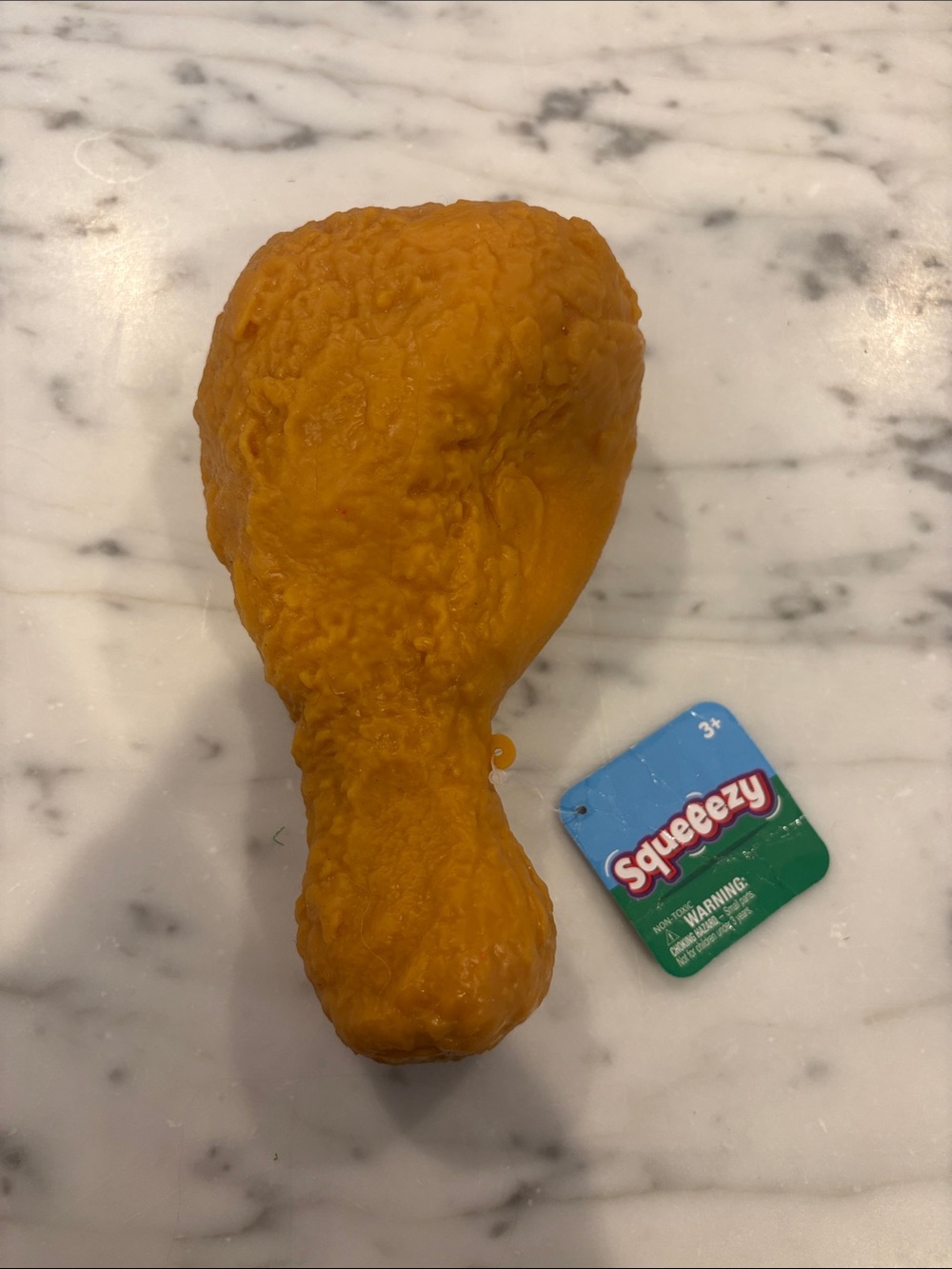 Kids Toy Fried Chicken Drumstick - Orange Squeeze Toy
